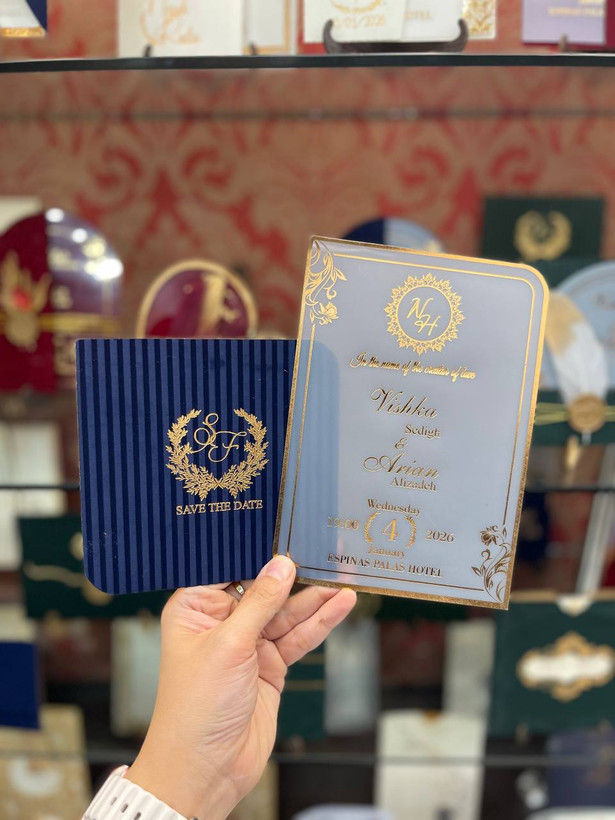 کارت عروسی طلقی و مخمل